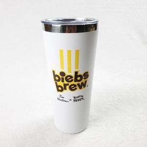 Tim Hortons x Justin Bieber  Biebs Brew Limited Edition Travel Tumbler Mug Straw